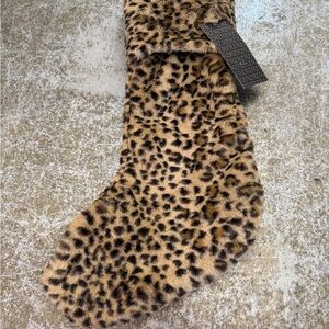 Rachel Zoe Animal Print Faux Fur Stocking